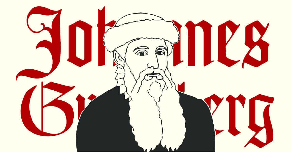 Johannes Gutenberg y los tipos móviles