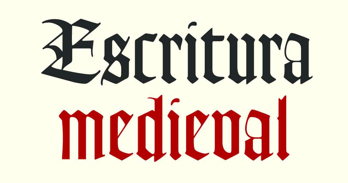 Tipografía medieval · Escritura medieval